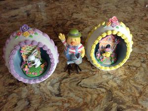 Easter egg ornaments and chick