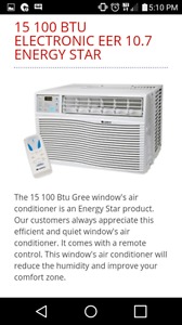 Gree  btu air conditioner for sale