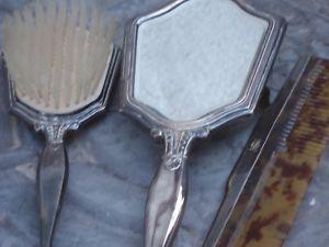 Hand Mirror,Brush, Comb, Made in England