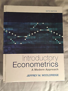 Introductory Econometrics 6th Edition
