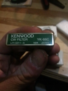 Kenwood CW filter ukulele 88c khz