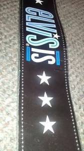 Leather guitar strap.Adjustable length and reversible