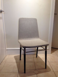 Light-grey IKEA PREBEN chairs (2)