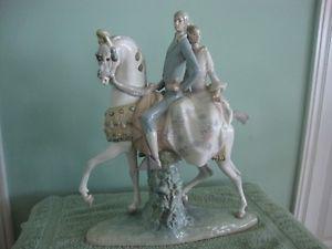 Lladro Figurine " Valencian Couple on a Horse "