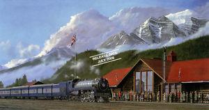 Max Jacquiard: Royal Train Arriving Lake Louise Station