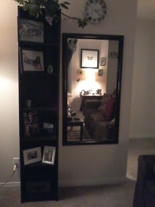 Mirror and Bookshelf