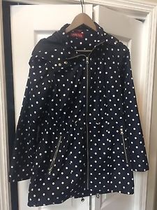 NOW $20!* Cute polka dot raincoat, size Medium -EEUC!