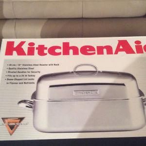 New KitchenAid 18 inch Stainless Steel Roaster $ Firm