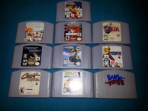 Nintendo 64 N64 Games Zelda, Banjo Tooie, Pokemon