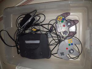 Nintendo 64 with all cables and 2 controllers.