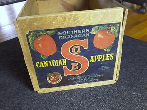 OLD WOOD APPLE CRATE