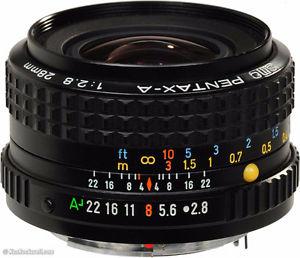 PENTAX - A SMC 28mm f/2.8 manual focus lens