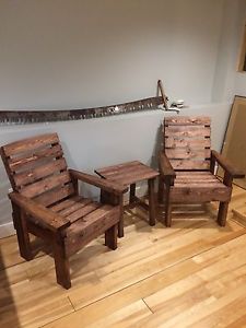 RUSTIC LAWN CHAIR SETS