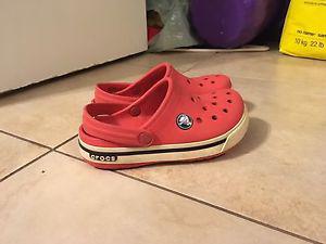 Red crocs size 