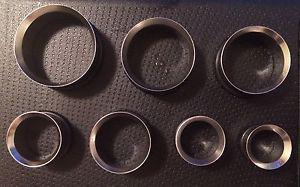 Set of stainless steel ear tunnels!