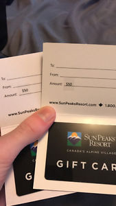 Sunpeaks Gift Cards