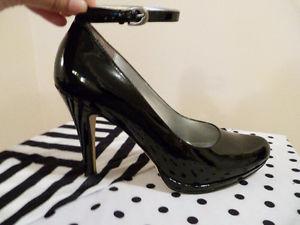 Tahari Black Patent Leather High Heels