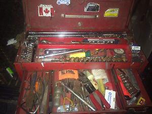 Tool box with tools