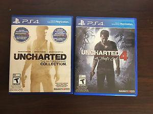 Uncharted 4, Uncharted: Nathan Drake Collection - $75 OBO
