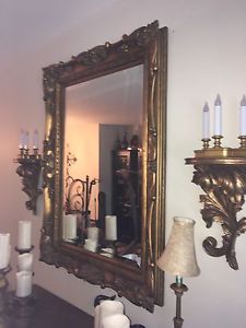 Very beautiful mirror - heavy with side shelves