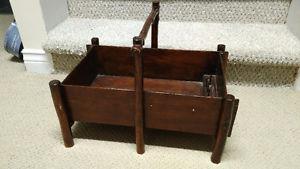 Vintage Solid Wood Sewing box - (OBO)