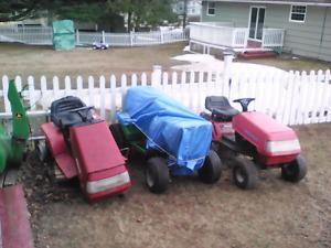 Wanted: wanted lawn tractors or garden tractor