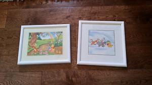 Winnie the pooh framed pictures