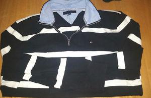 Worn once Tommy Hilfiger Rugby style light crew neck