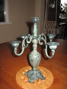 candle labra - wrought iron