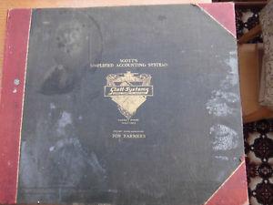old farmers bookkeeping book
