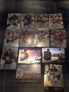 13 Mixed Hockey Cards -  RC 1 Silver 5 S Script 4
