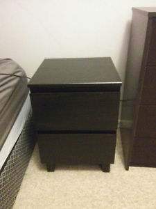 2 Drawer night stand - Black Forest