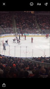 3 Lower bowl Oilers playoffs tickets game 2