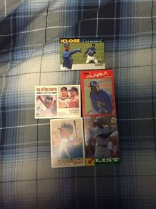 5 Different  Ken Griffey Jr Baseball Cards - 