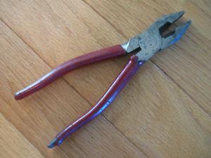 8.5 in. FULLER # 194 DROP FORGED PLIERS with PADDED HANDLES