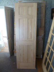 Clear pine 6 panel doors