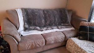 Faux Suade 3 Seater Couch