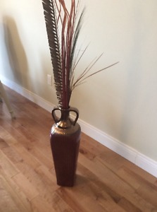 Floor Vase with decorative sticks