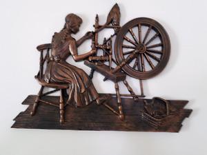 Girl spinning wheel