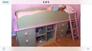 Girls loft bed