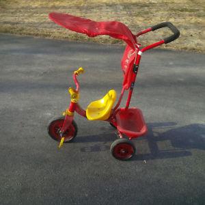 Kids tricycle with canopy