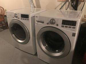 LG front loading washer and dryer