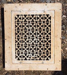 Large Antique Cast Iron Floor Grate