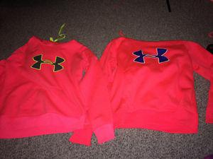 Large Under armour hoodies