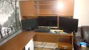 Large computer desk