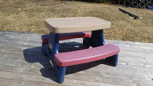 Little Tikes picnic table