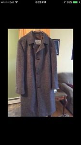 Men's wool overcoat