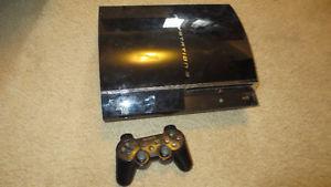 PS3 Console and controller FOR PARTS REPAIR ONLY AS IS