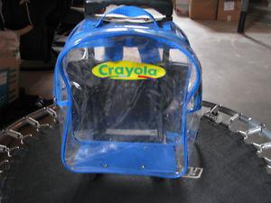 Plastic backpack with wheels