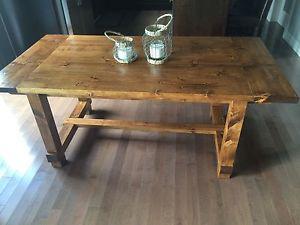 Rustic dining room table